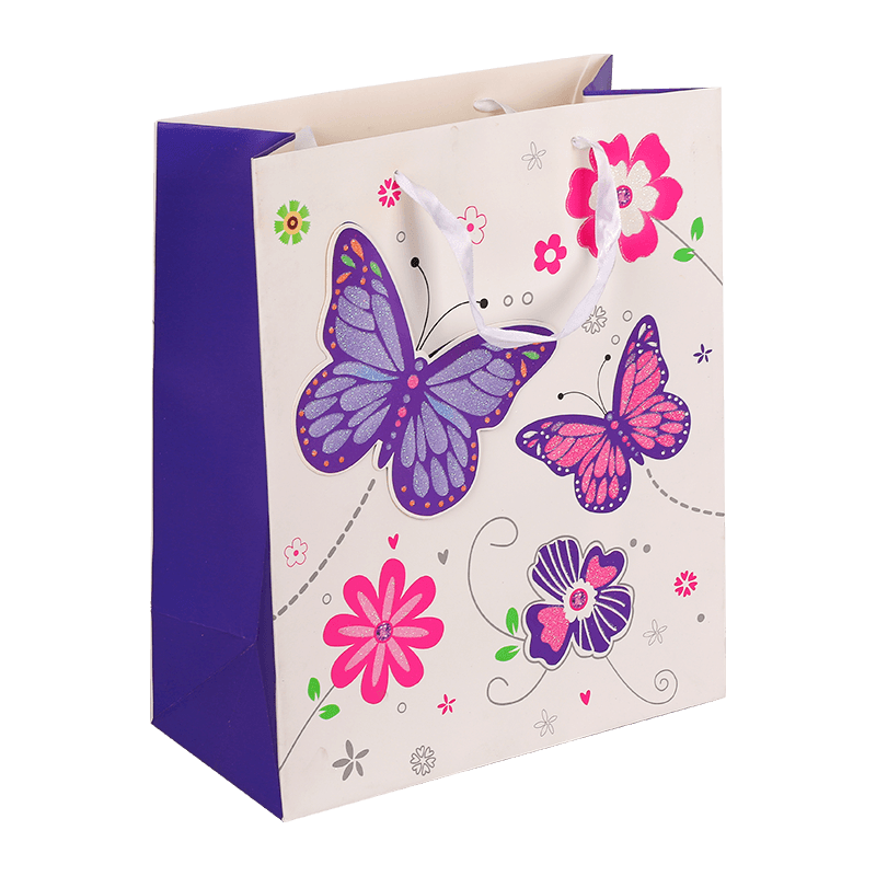 Schmetterlings-Blumen-Geschenkverpackungstasche für Mama