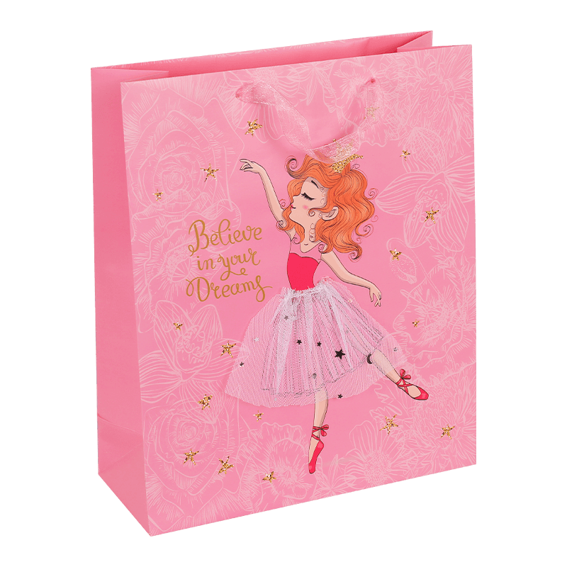 Kleine Ballerina-Mädchen-personalisierte Geschenktüte