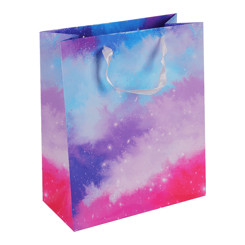 Pastell-Ombre-Spritzglanz-Geschenktüte