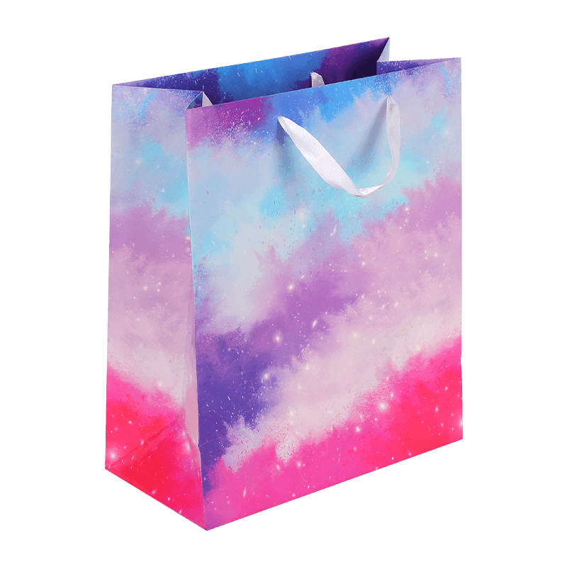 Pastell-Ombre-Spritzglanz-Geschenktüte