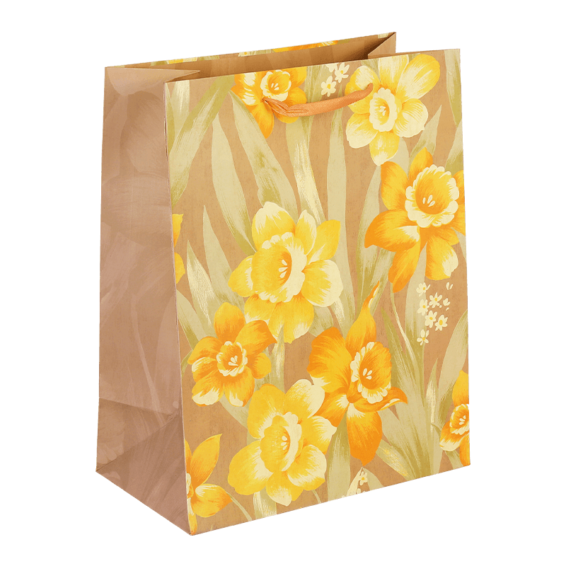 Tragbare Papier-Geschenktüte mit Aquarell-Blumenmuster