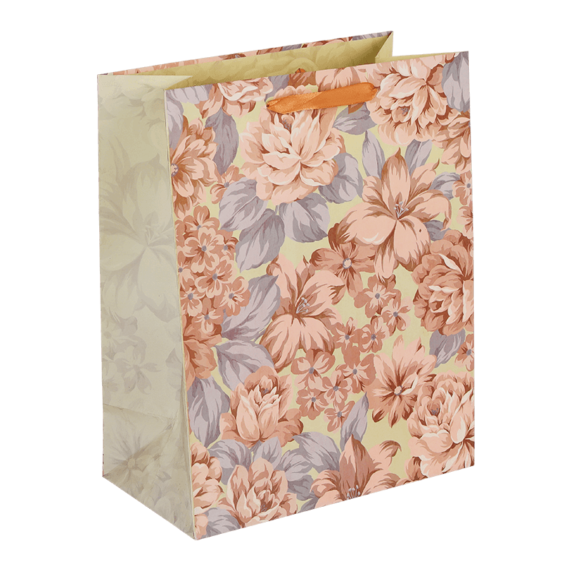 Tragbare Papier-Geschenktüte mit Aquarell-Blumenmuster