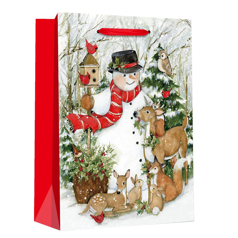 Bedruckte Weihnachtsfeiertags-Weihnachtsmann-Geschenkpapiertüte mit Griff