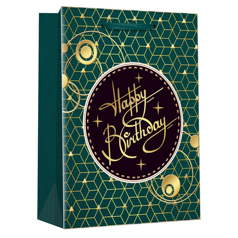 Elegant bedruckte „Happy Birthday“-Party-Geschenkverpackung aus Papier