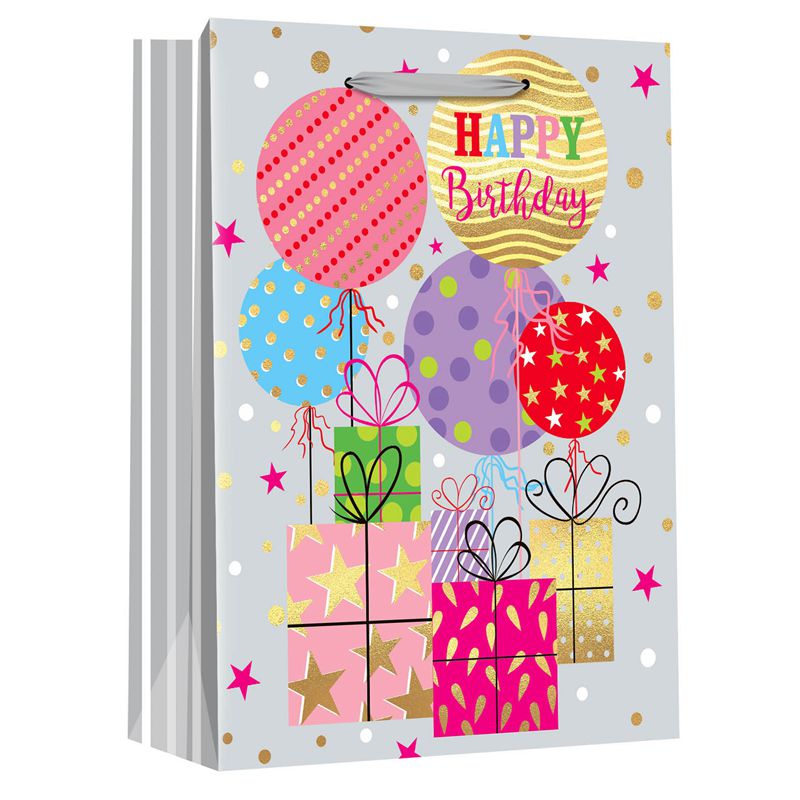 Professioneller Hersteller bedruckte Happy Birthday-Papierverpackungstüten