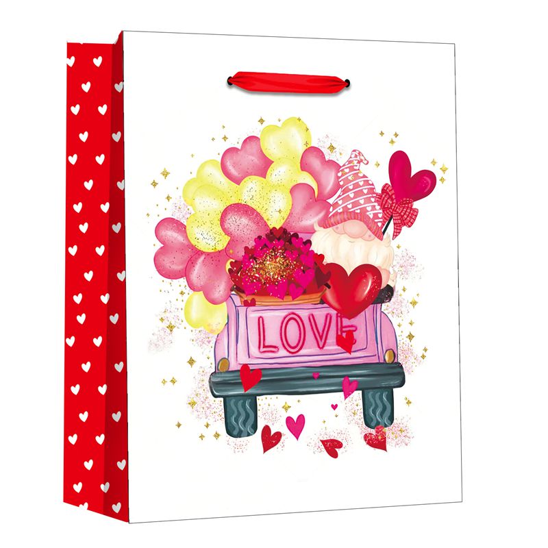 Valentinstag-Geschenkpapier-Einkaufstüten