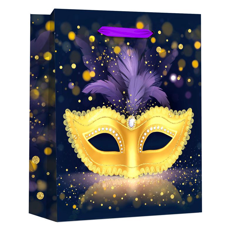 Bedruckte Party-Geschenkpapiertüte mit exquisitem Maskenmuster