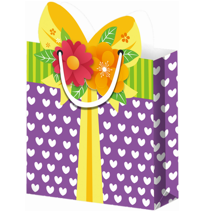 Kreative Einkaufs-Geschenkpapiertüten mit geometrischem Design