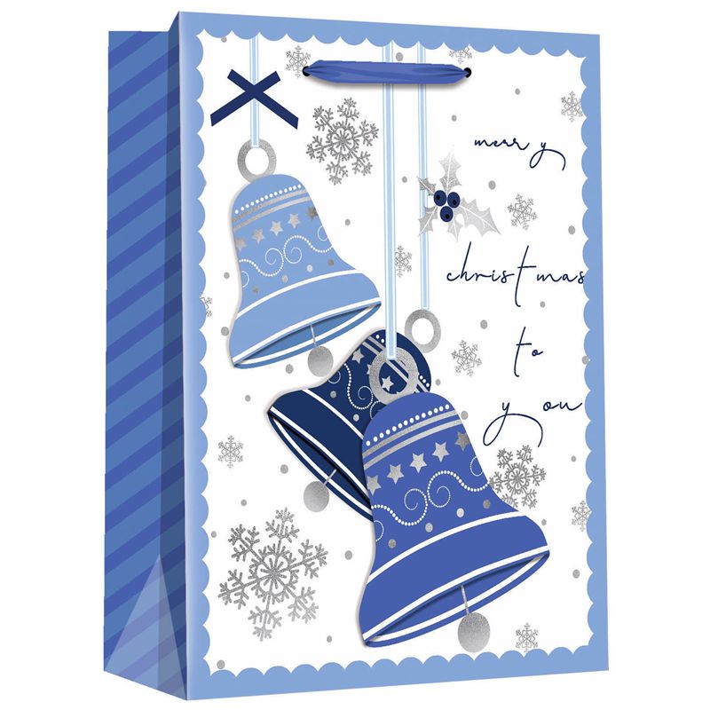 Hersteller von Geschenktüten aus Papier mit Weihnachtsglocken