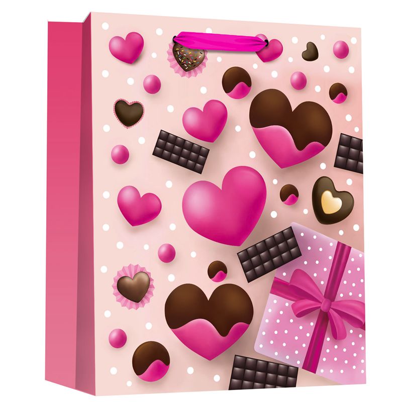 Großhandel bedruckte Valentinstag-Liebesschokoladen-Geschenkpapiertüten